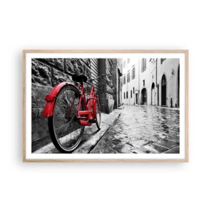 Plakát v rámu světlý dub - Skutečná krása nestárne - 91x61 cm