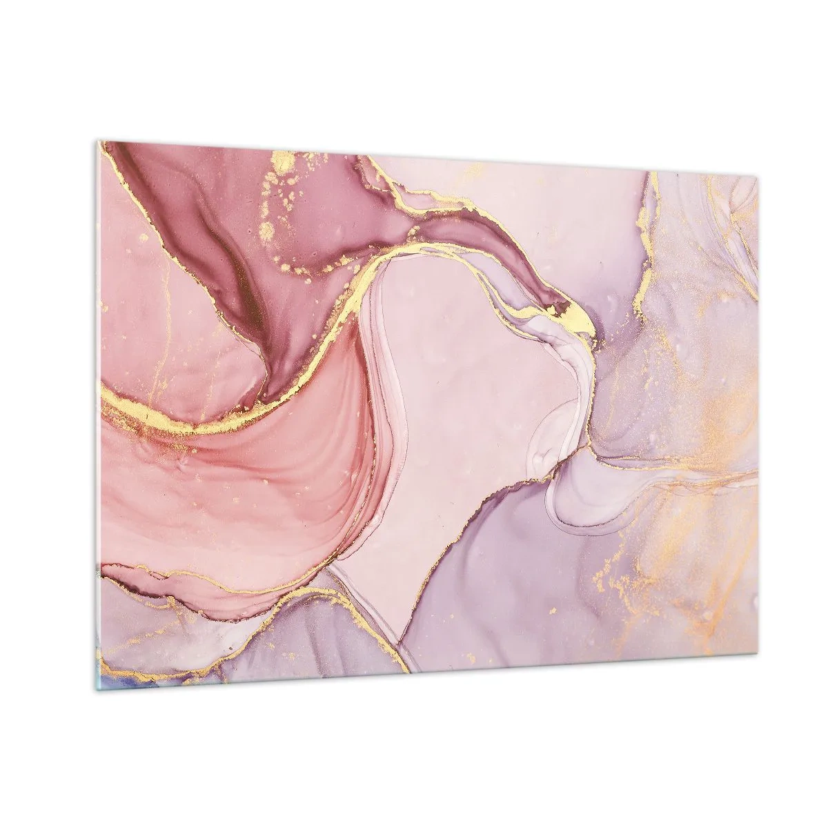 Obraz na skle - Mazlení barev - 100x70 cm