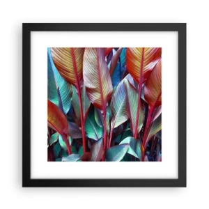 Plakát v černém rámu - Barevná houština - 30x30 cm