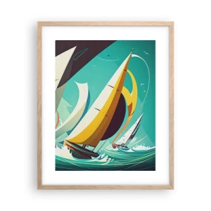 Plakát v rámu světlý dub - Jak vycházet s živly - 40x50 cm