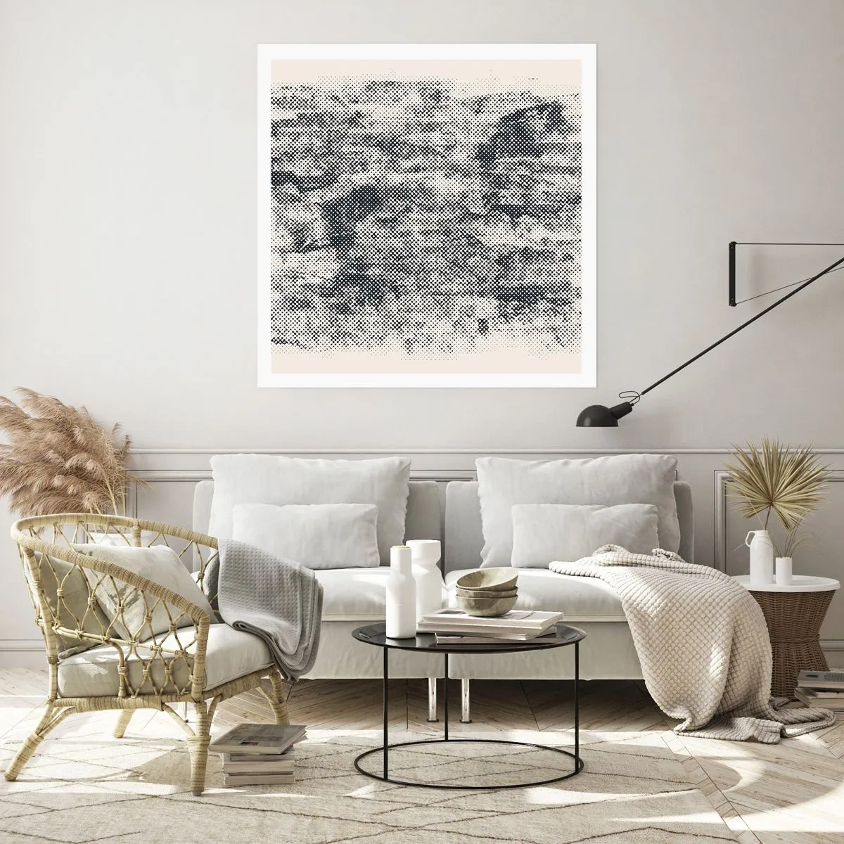 Plakát - Mlžná kompozice - 60x60 cm