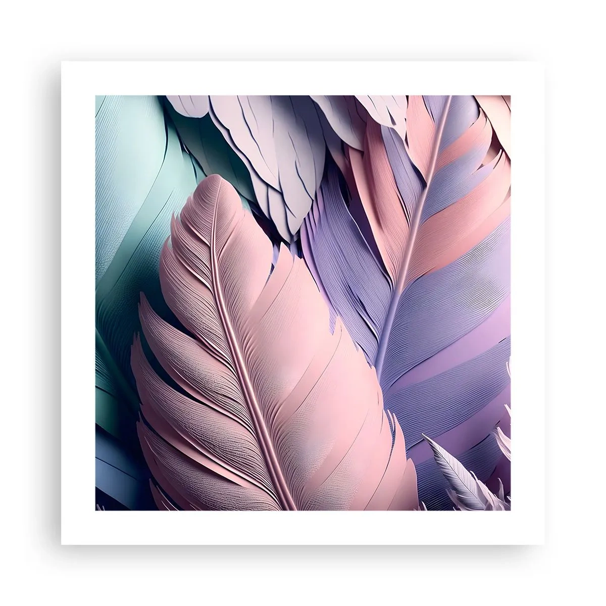 Plakát - Ptačí styl - 50x50 cm