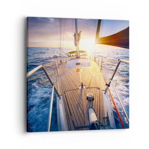 Obraz na plátně - Běžící po vlnách - 40x40 cm