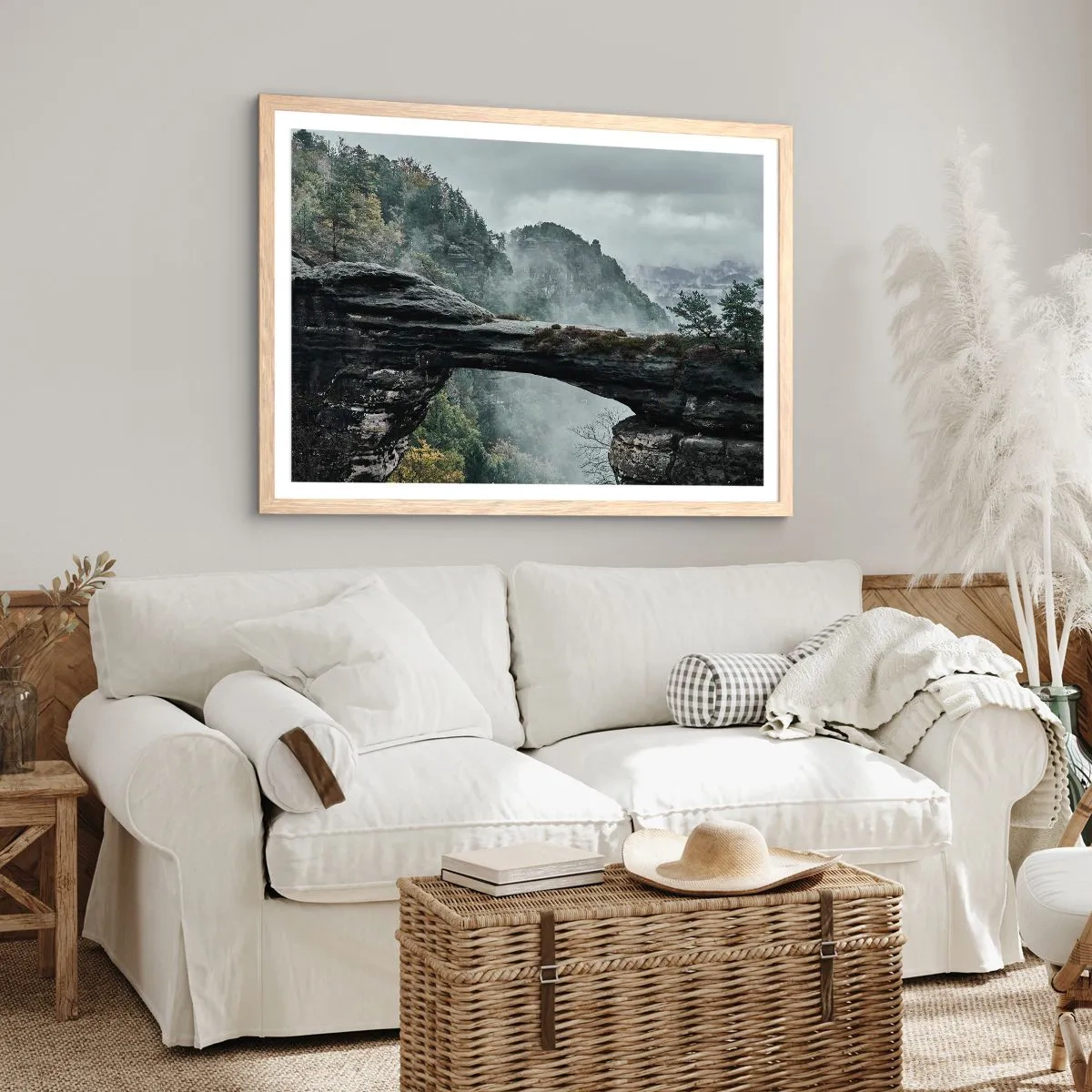 Plakát v rámu světlý dub - Dobrodružství právě začíná - 91x61 cm