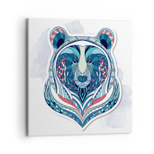 Obraz na plátně - Eviva Grenlandia! - 70x70 cm