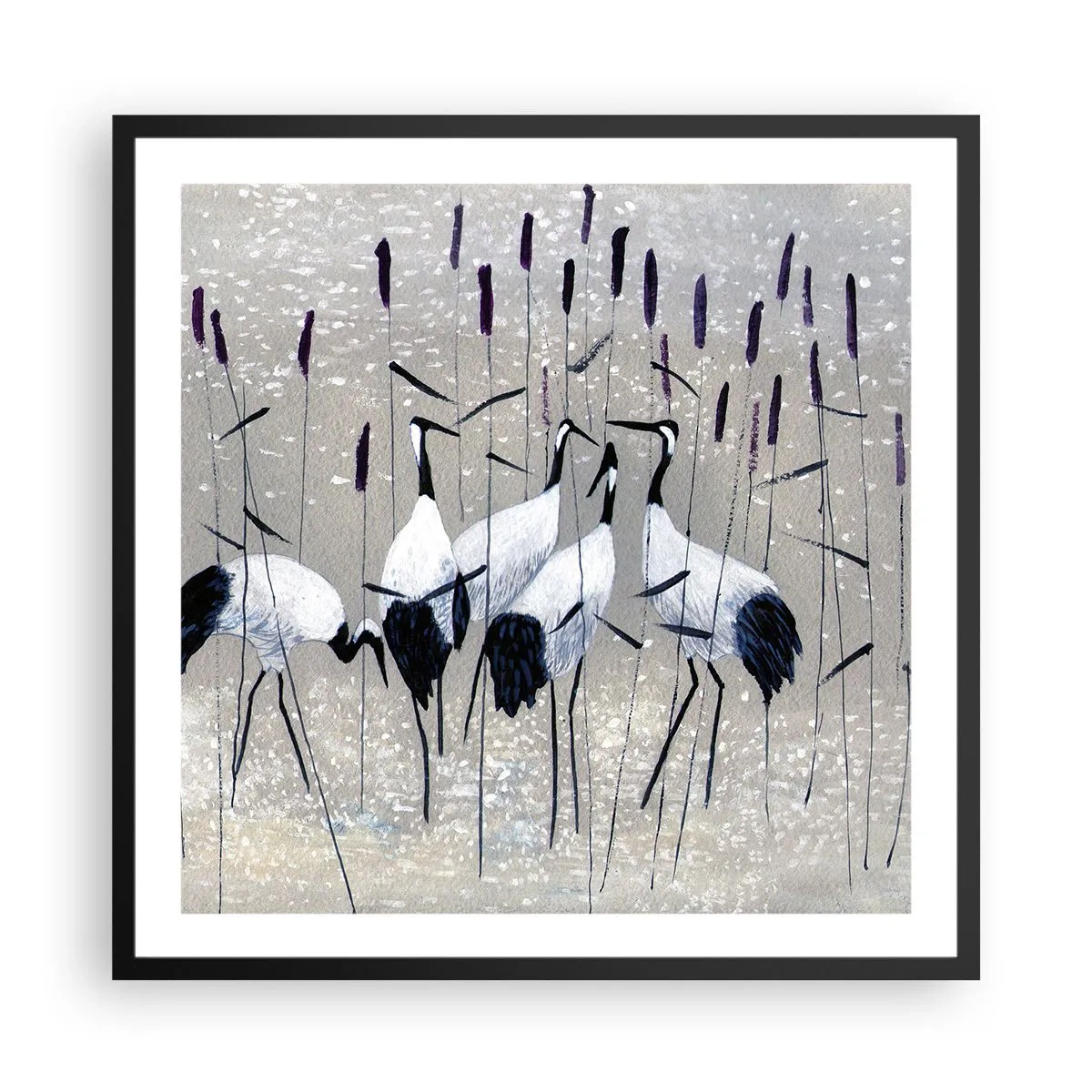 Plakát v černém rámu - Mezi svými - 60x60 cm