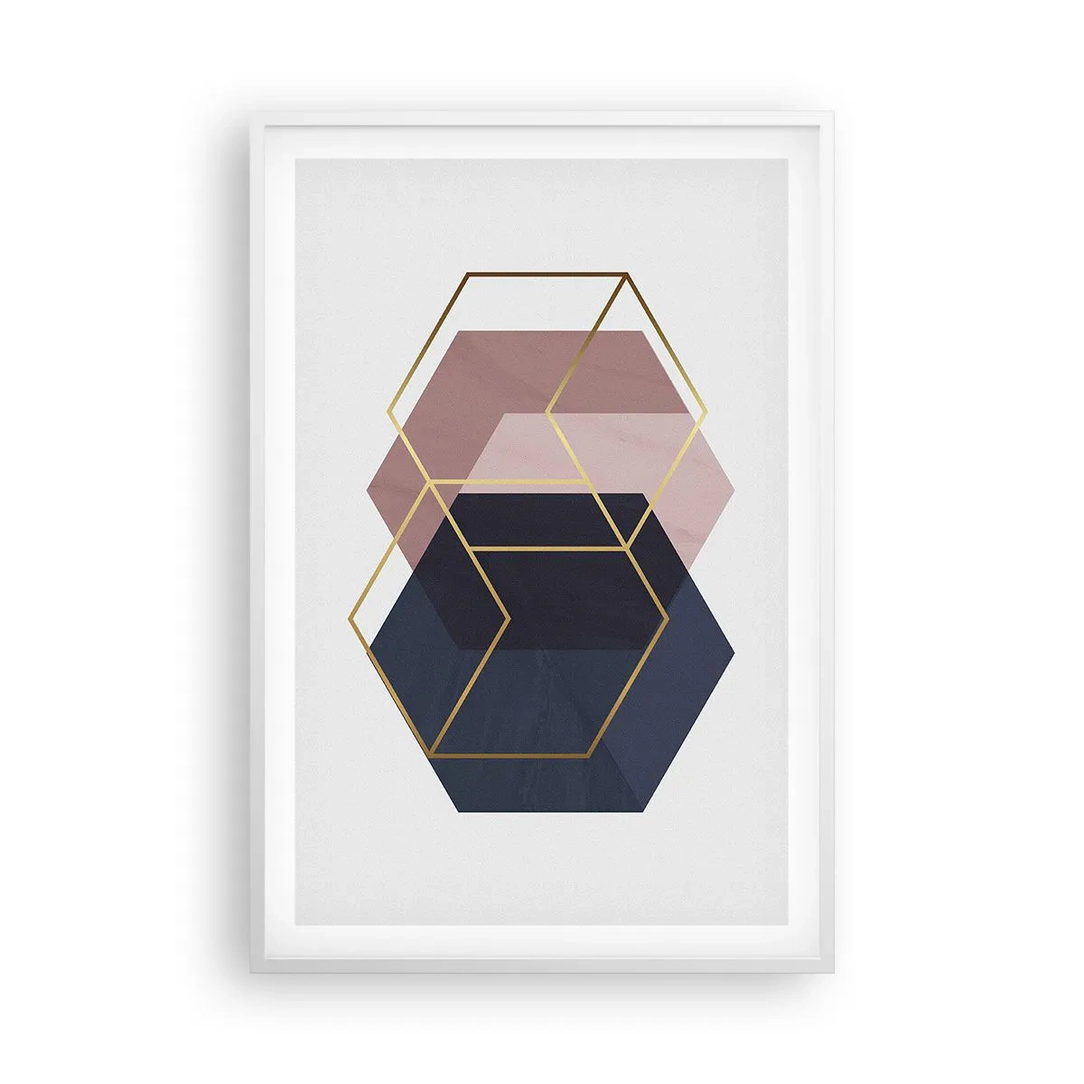 Plakát v bílém rámu - Síla jednoduchosti - 61x91 cm