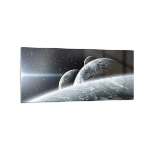 Obraz na skle - Vesmírná hudba sfér - 120x50 cm