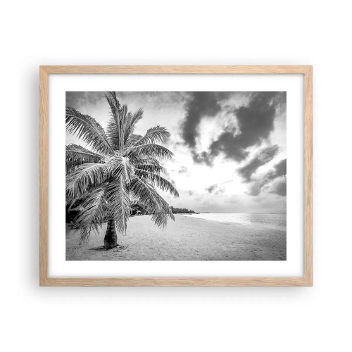 Plakát v rámu světlý dub - Když toužíš po samotě…. - 50x40 cm