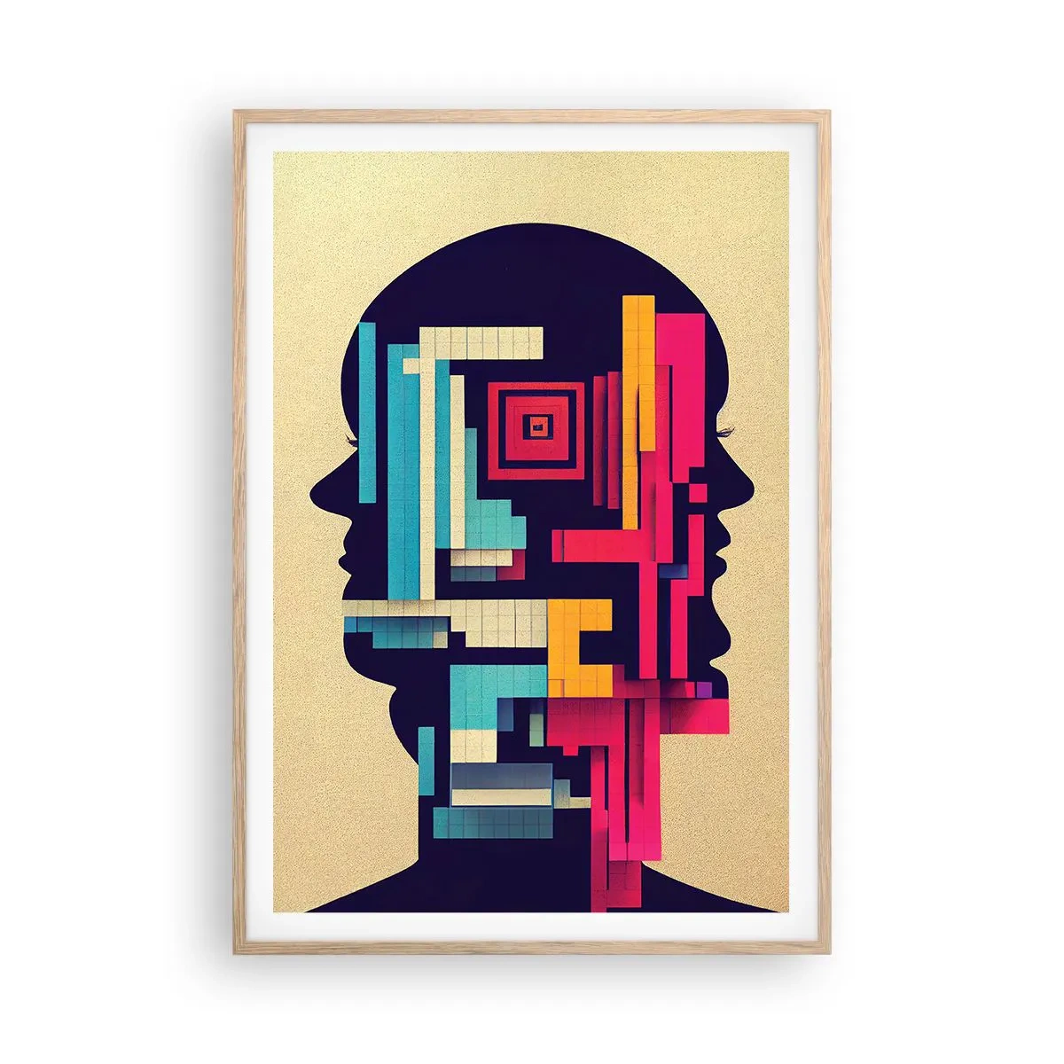 Plakát v rámu světlý dub - Nové vazby - 70x100 cm