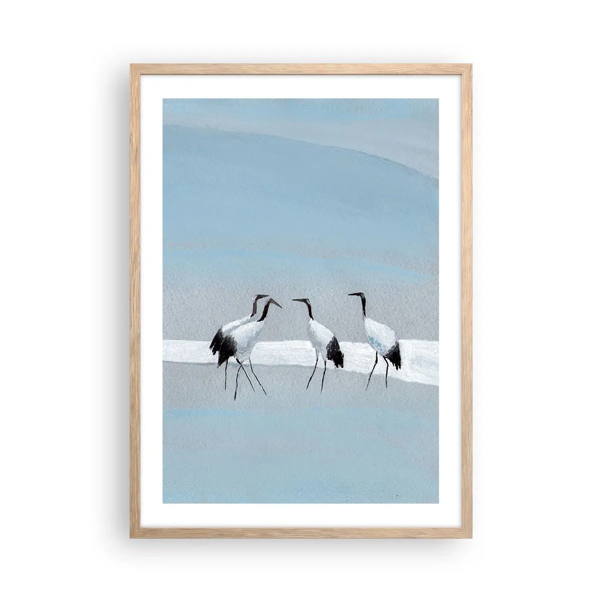 Plakát v rámu světlý dub - Po horkém dni - 50x70 cm