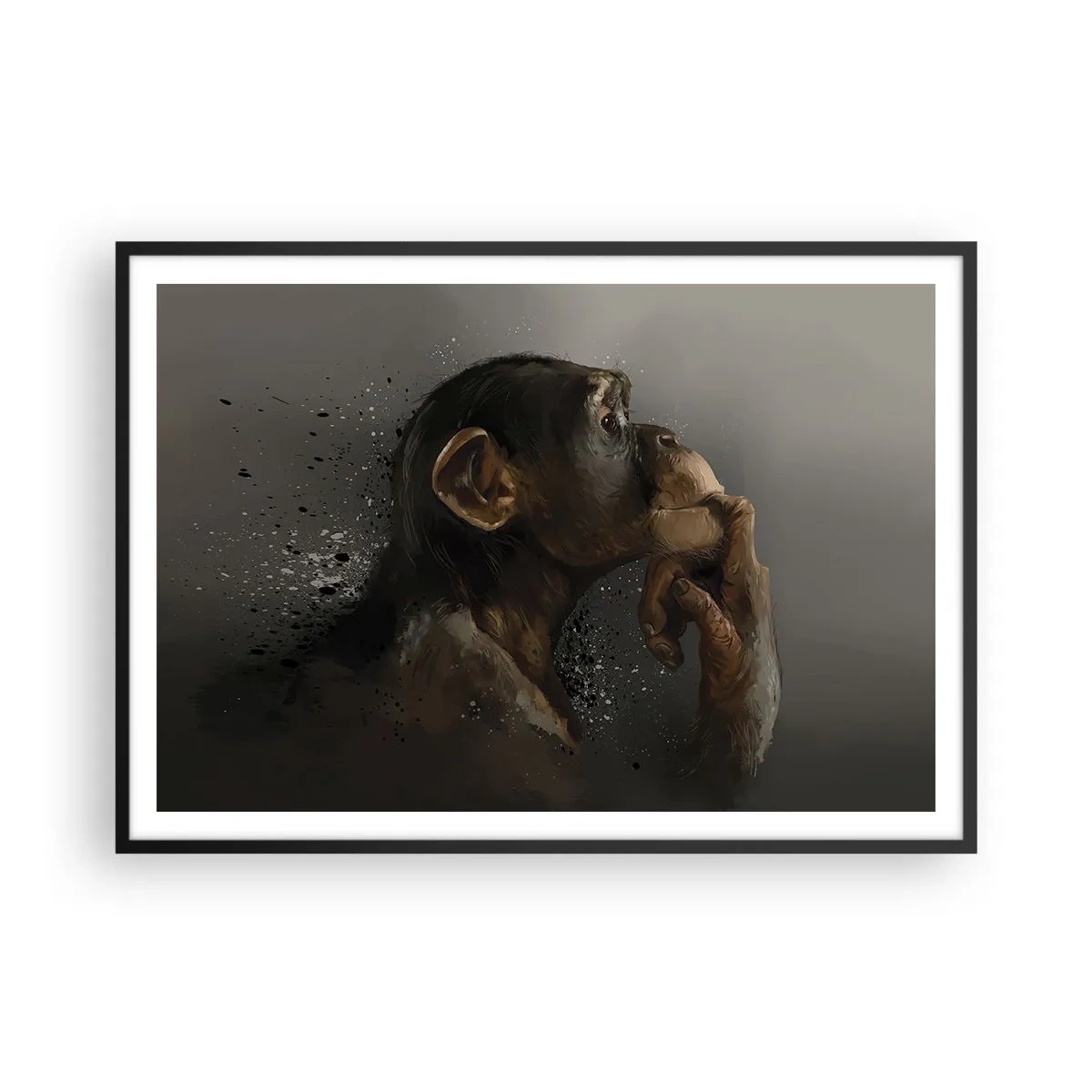 Plakát v černém rámu - Určitě myslitel - 100x70 cm