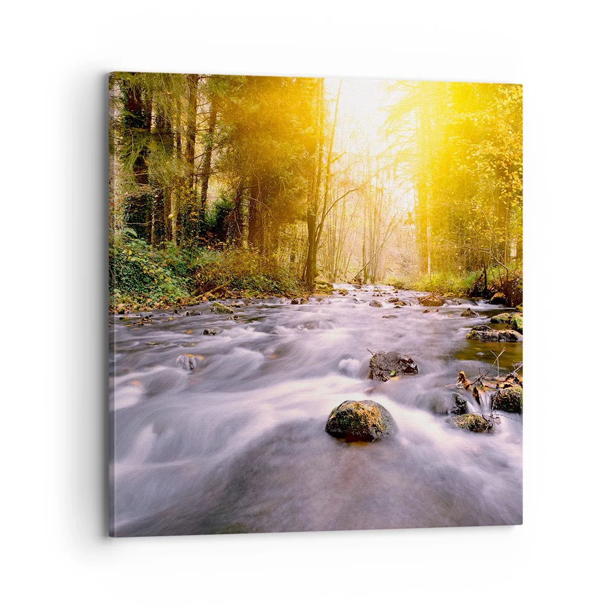 Obraz na plátně - Malachit ve stříbrně-zlaté podobě - 70x70 cm