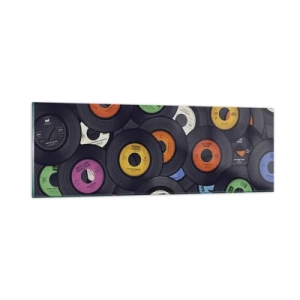 Obraz na skle - Barvy klasiky - 90x30 cm