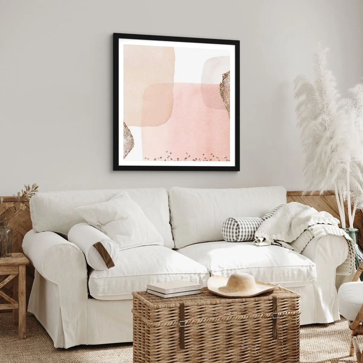 Plakát v černém rámu - Pohled skrze barvy - 60x60 cm