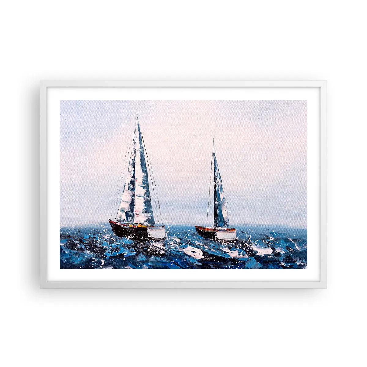 Plakát v bílém rámu - Bratrství větru - 70x50 cm