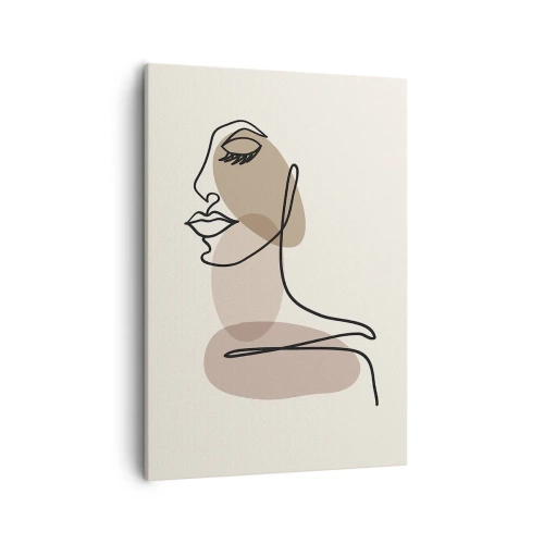 Obraz na plátně - Při poslechu samé sebe - 50x70 cm