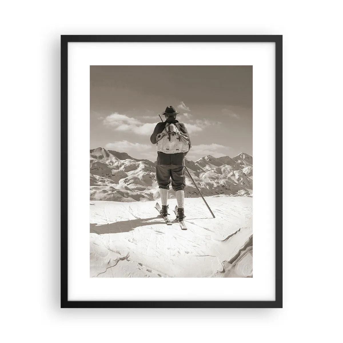 Plakát v černém rámu - Stejné hory - 40x50 cm