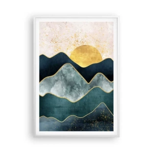 Plakát v bílém rámu - Za sedmero horami - 70x100 cm