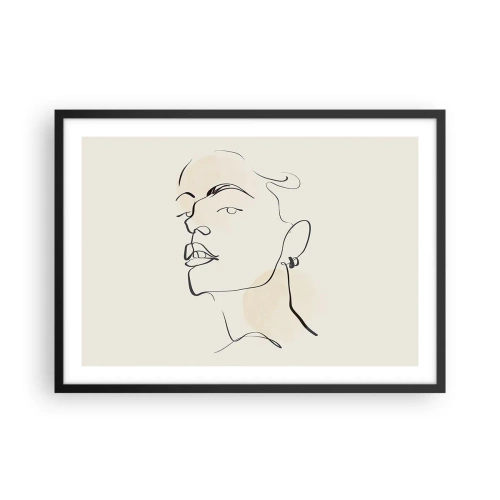 Plakát v černém rámu - Hrdý pohled - 70x50 cm