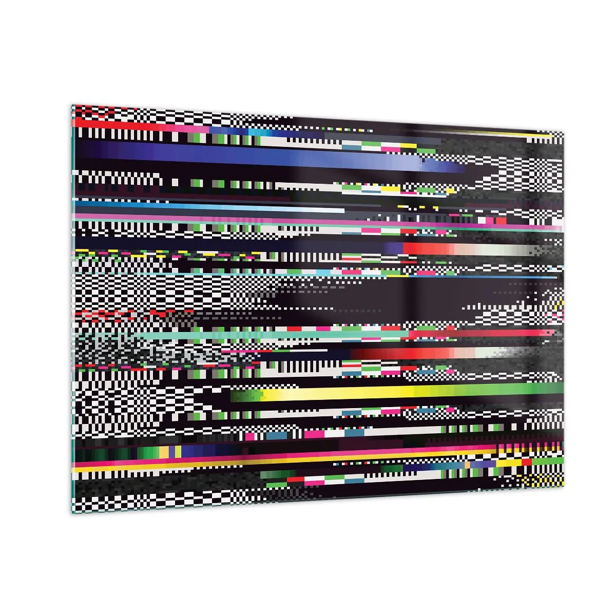 Obraz na skle - Kontrolní obraz skutečnosti - 100x70 cm