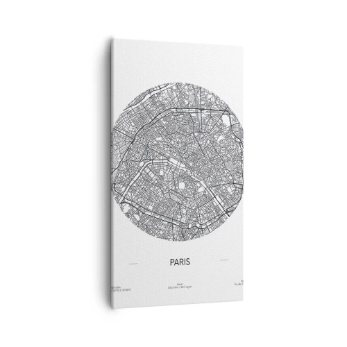 Obraz na plátně - Anatomie Paříže - 55x100 cm