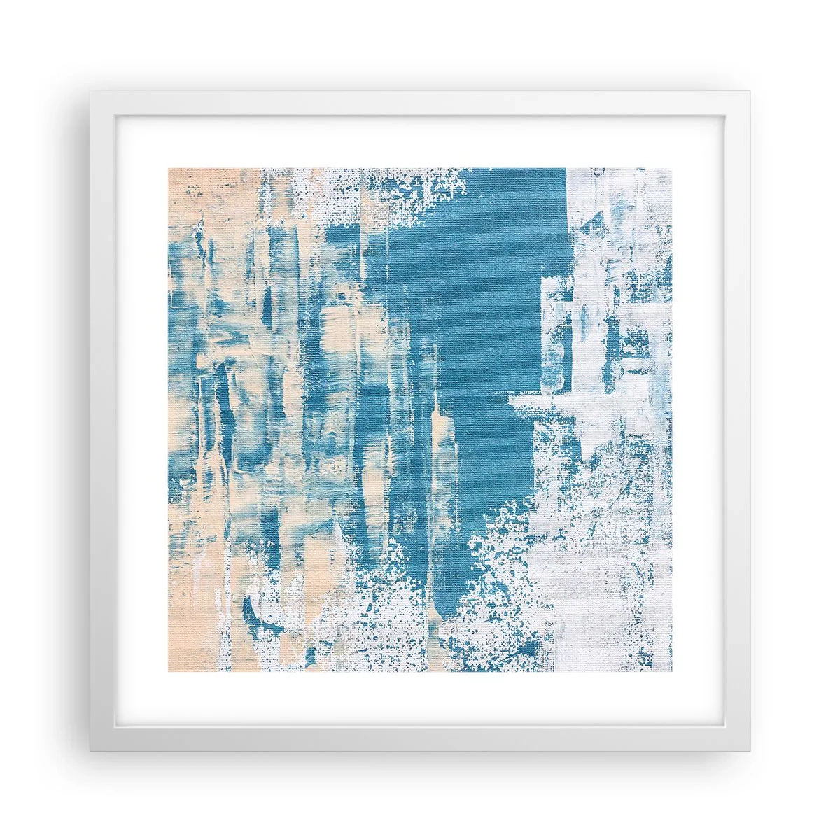 Plakát v bílém rámu - Přes rampouch - 40x40 cm