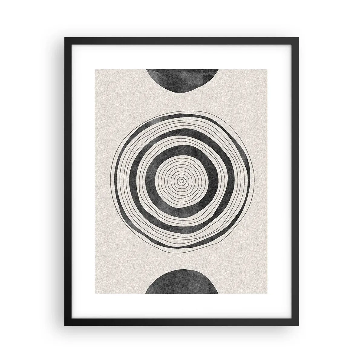 Plakát v černém rámu - Důležité je to, co je uprostřed - 40x50 cm