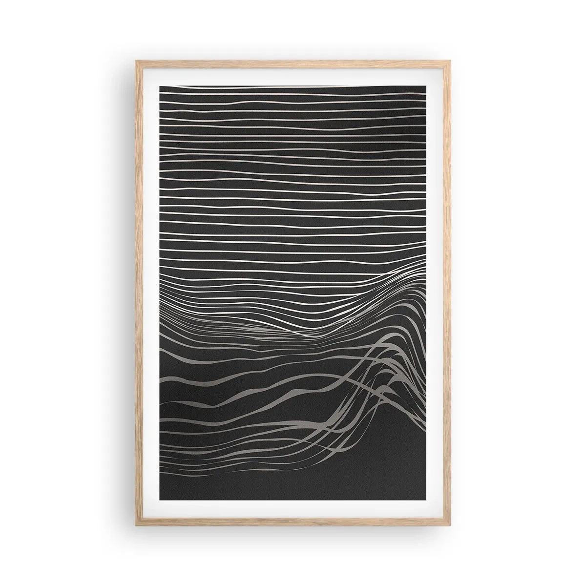 Plakát v rámu světlý dub - Rytmus a přízvuk - 61x91 cm