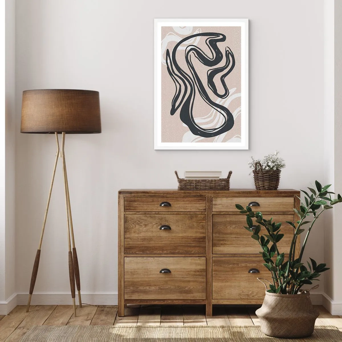 Plakát v bílém rámu - Znásobená exprese - 61x91 cm