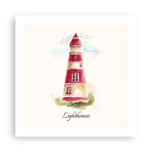 Plakát - Tady je vždy počasí - 50x50 cm