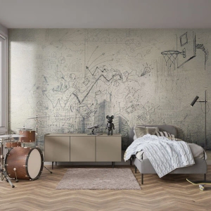 Fototapeta Samolepicí Deluxe Sticker - Můj skvělý městský život - Graffiti, Kus, Grafika - 250x175 cm