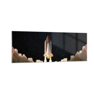 Obraz na skle - Ad astra! - 140x50 cm