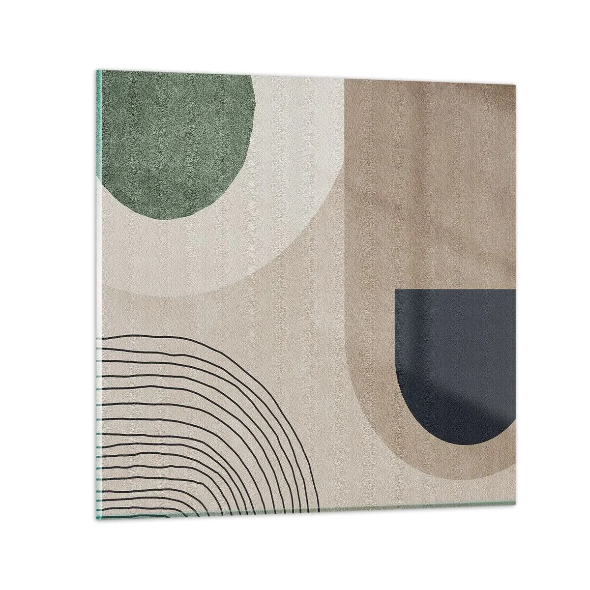 Obraz na skle - Něžnost oválu - 40x40 cm