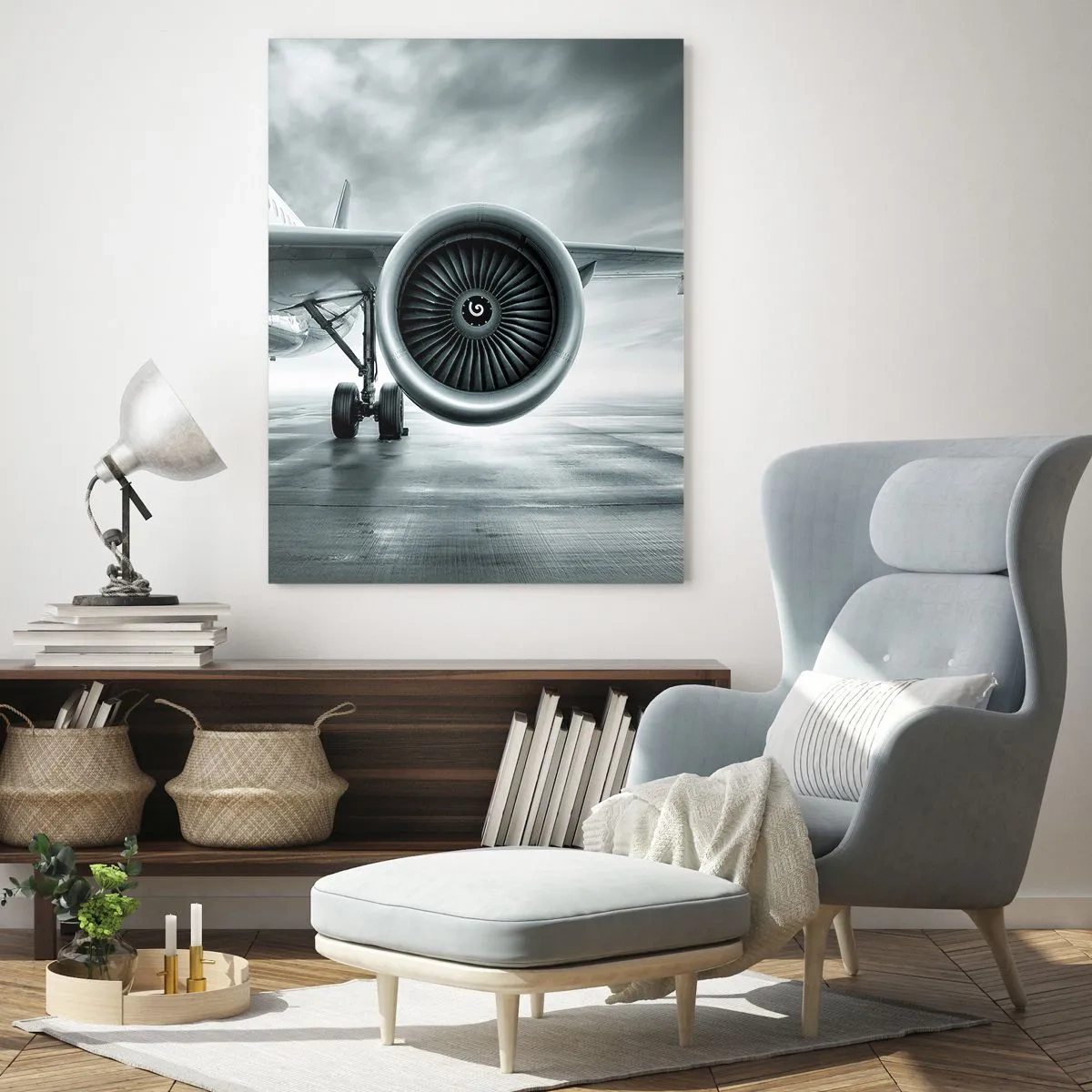 Obraz na skle - Toto je síla! - 80x120 cm
