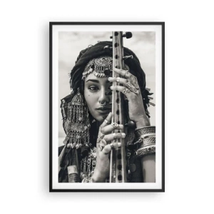 Plakát v černém rámu - Samotná hudba orientu - 61x91 cm