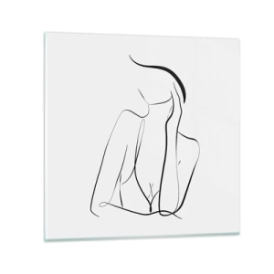 Obraz na skle - Na vlně snů - 30x30 cm