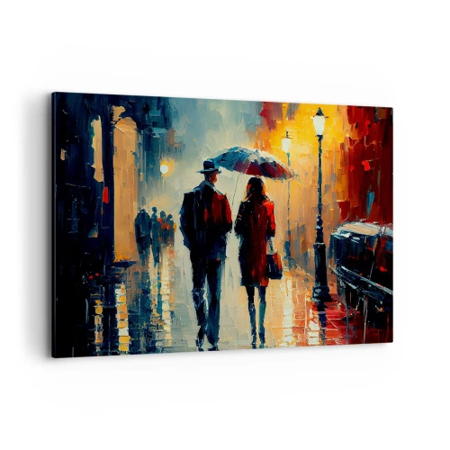 Obraz na plátně - Městská love story - 100x70 cm