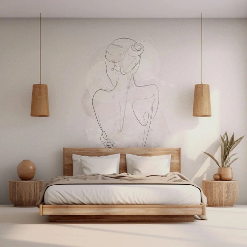 Fototapeta Premium Sand - Jako citlivý nástroj - Žena, Tělo, Grafika - 250x175 cm