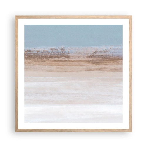 Plakát v rámu světlý dub - Dvojznačná krajina - 60x60 cm