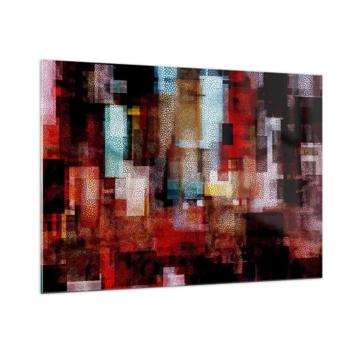 Obraz na skle - Chaos a zmatek - 100x70 cm