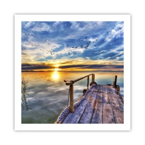 Plakát - Vítr jde odpočívat - 60x60 cm