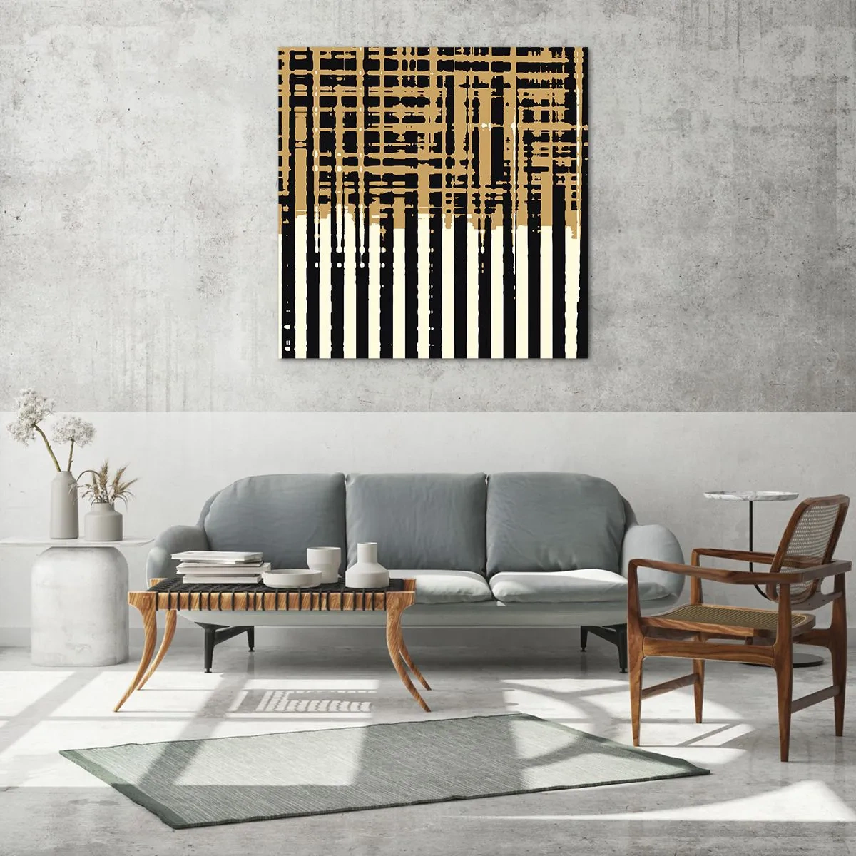 Obraz na skle - Architektonická abstrakce - 60x60 cm