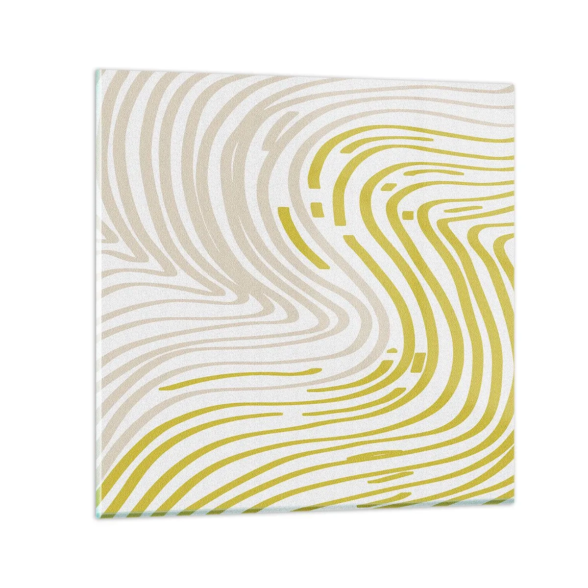 Obraz na skle - Kompozice s mírným ohybem - 50x50 cm