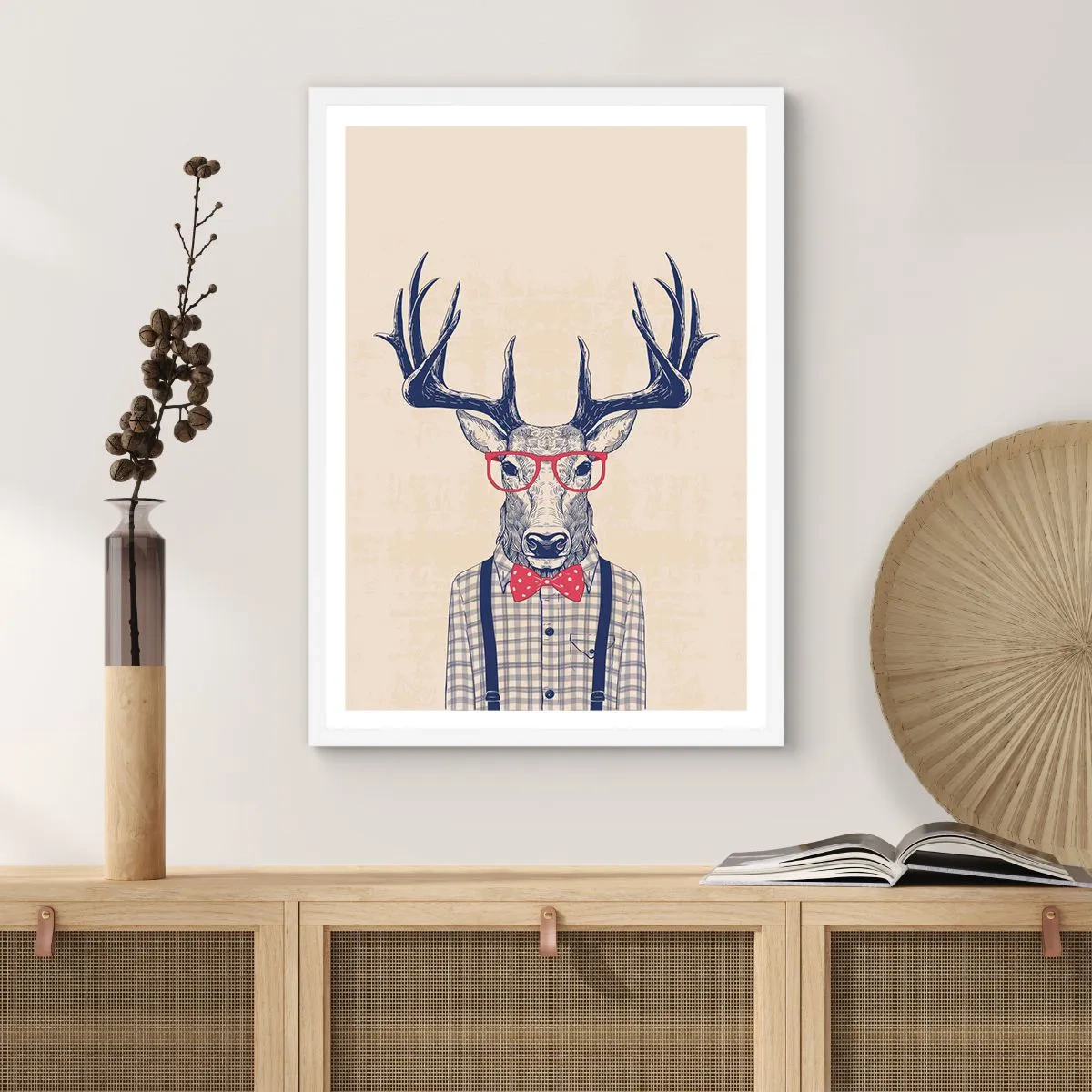 Plakát v bílém rámu - Zábavná extravagance - 50x70 cm