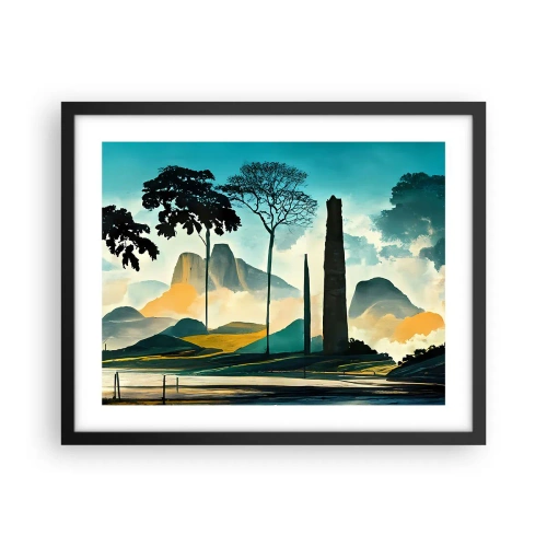 Plakát v černém rámu - Výš a výš - 50x40 cm