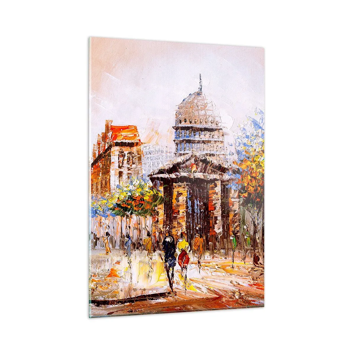 Obraz na skle - Pařížská procházka - 50x70 cm