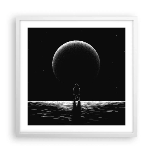 Plakát v bílém rámu - Tváři v tvář - 50x50 cm