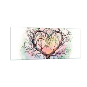 Obraz na skle - Společně proti vichřicím - 100x40 cm