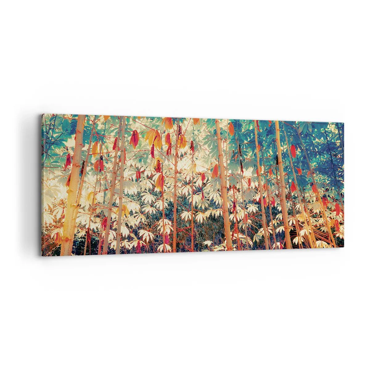Obraz na plátně - Tajný život listů - 100x40 cm